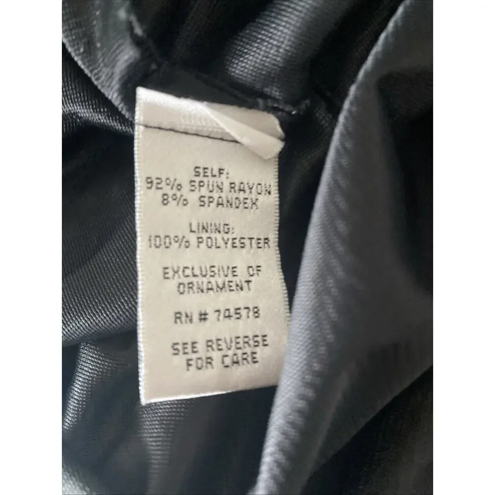 Cache Dress Sheath Cap Sleeve Floral V Neck Ruched 4 S Knee Length Stretch - Picture 7 of 8